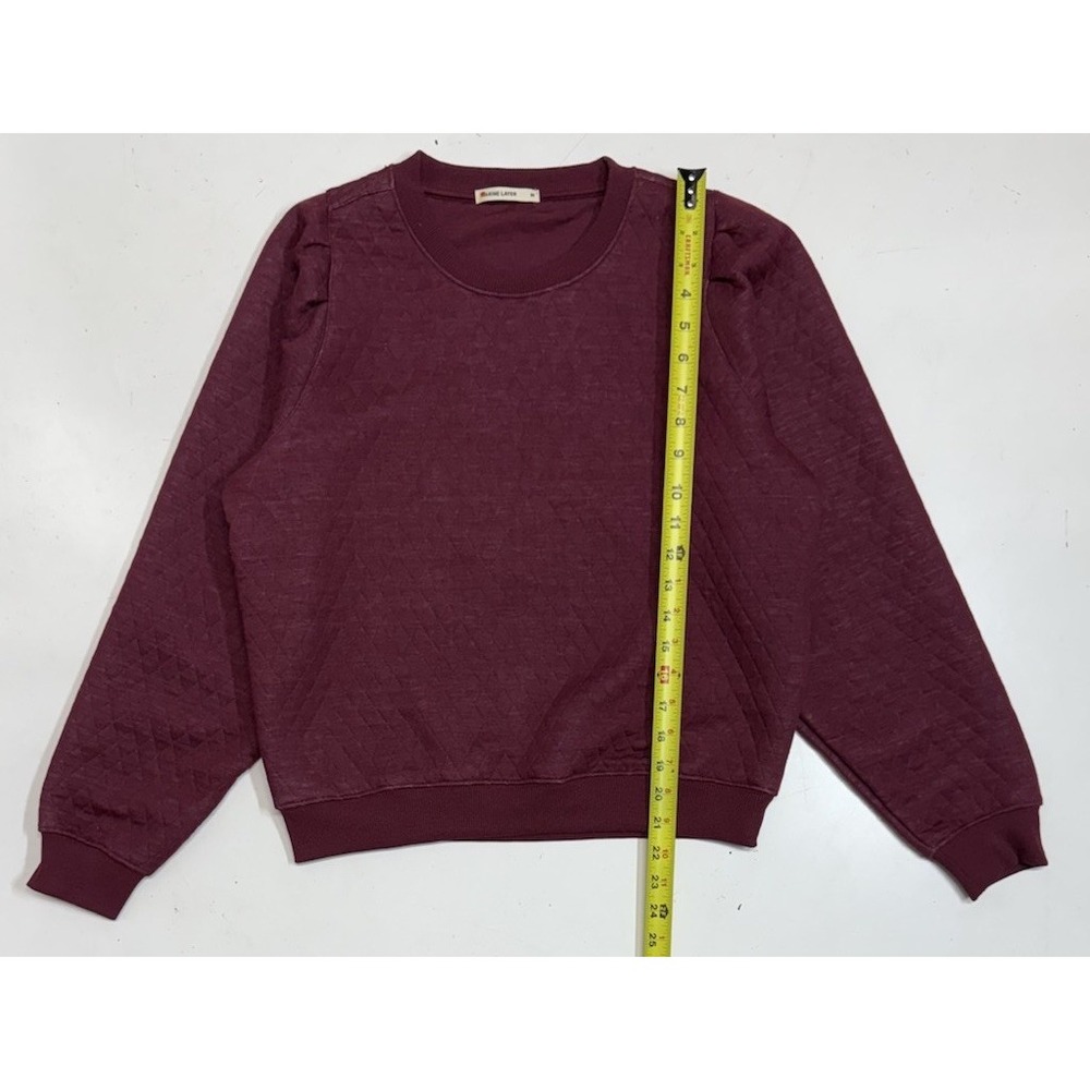 Marine Layer Corbet‎ Quilted Pullover Women's Size Medium Red